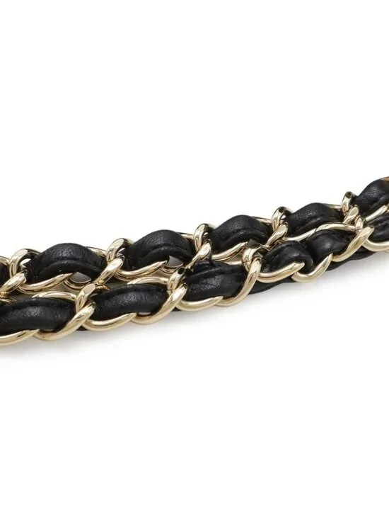 Chanel CC Logo Portobello Quilted Tote 2-Way Shoulder Bag Chain Leather Tweed - Picture 6 of 9